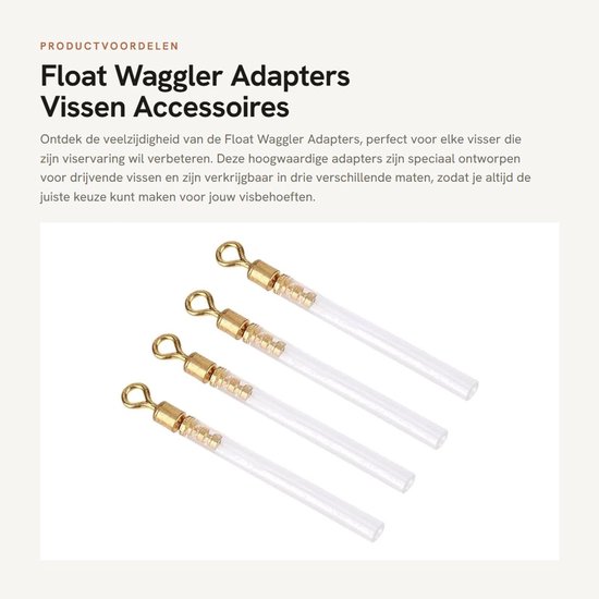 Float Waggler Adapters - Vissen Accessoires - Ideaal voor Drijvende Vissen - 50 Stuks - Roterende Float Adapters - Geschikt voor Elk Viss... van float