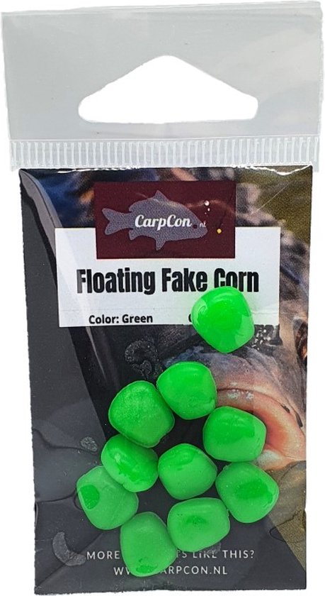Floating Fake Corn - Soft - Groen - 10 stuks - Zachte Pop Up Mais van Merkloos