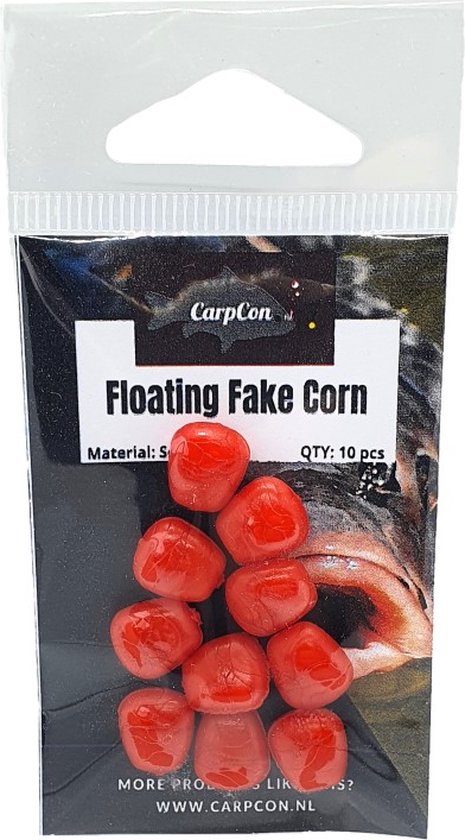 Floating Fake Corn - Soft - Rood - 10 stuks - Zachte Pop Up Mais van Strategy Baits