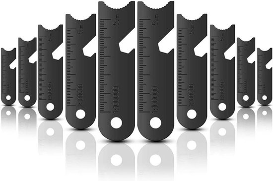 Florixa® Brandblusset - Firesteel - Vuurmaker - Zwart - 9cm x 7cm x 1cm van Merkloos