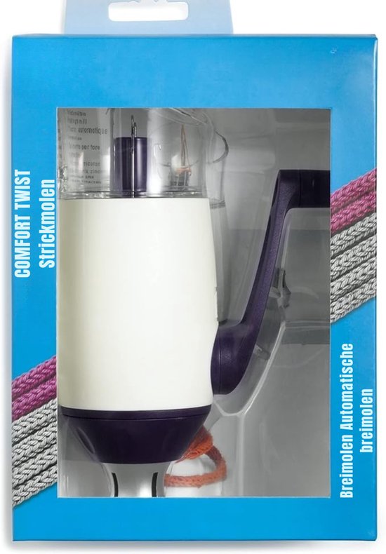 Florixa® Punnikmolen - Breimolen - Punniken Voor Kinderen - Voor Volwassenen - Paarswit - 19cm x 13cm x 6cm ‎ van Merkloos