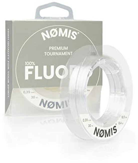 Fluorocarbon Onderlijn - Ø 0,18-0,60 mm | 100% Fluorocarbon Vislijn voor Baars, Snoekbaars, Snoek en Forel
