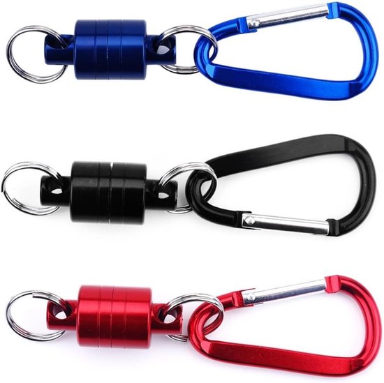 Fly Fishing Magnetic Net Release Magnetic Landing Net Holder Fishing Magnetic Tools Aluminum Shell Magnet Clip Landing - ShopVlot