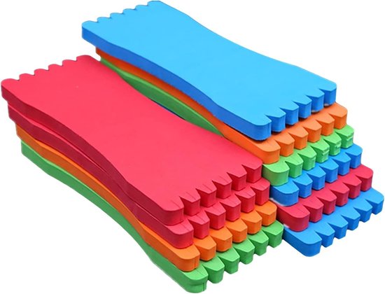Foam Bladen voor Vissen - 20 Stuks 2*12 cm - Ideaal voor het Bevestigen van Visserslijnen, Vissaccessoires en Organiseren van Hengelsportmateriaal