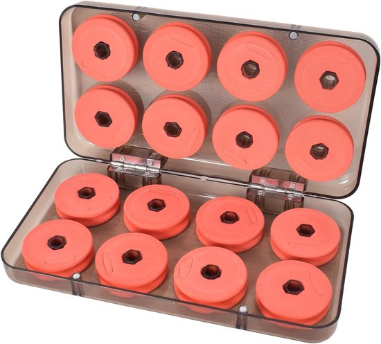 Foam Cord Rewinders voor het Opbergen van Vissnoer, Ideaal voor Vissers, 16 Stuks met Plastic Doos en Duurzaam Design