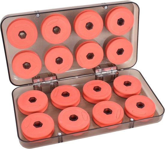Foam Koordenoprollers voor Voorzakken en Rigs, Ideaal voor Vissers, Opbergdozen en Vissnoer Spoelen, Set van 16 Stuks voor Efficiënte Vistrip Voorbereiding van Merkloos