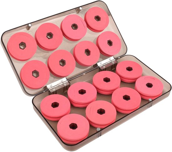 Foam Spoelen voor Vissen, Ideaal voor het Opslaan van Vissnoer en Accessoires, 16 Stuks in Plastic Box