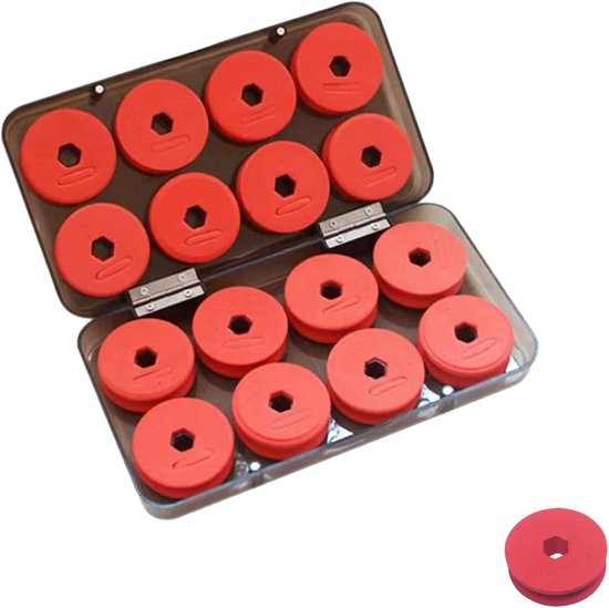 Foam Spoelen voor Vissers met Plastic Opbergdoos en Wikkelbord - 16 Stuks, Ideaal voor Vissersbenodigdheden en Organisatie van Visserslijn