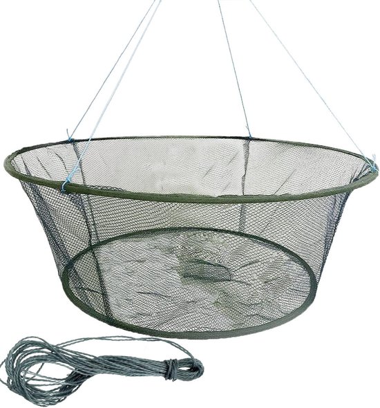 Foldable Fishing Net Hand Cast Net, Shrimp net Crab Net Fishing Net Crayfish Hand Cast Cage - ShopVlot