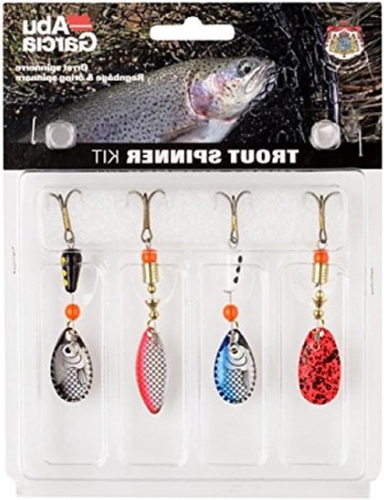 Forel Lepel Set - Spinner Lokaas - Vissen in zoet water - 4-delige set - Varied - Forel