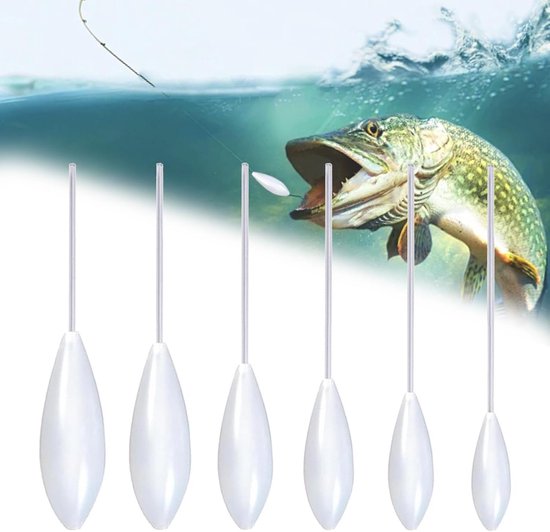 Forel Vis Set - Vis Accessoires - Forel Vissen - Meerdere Gewichten - 6 stuks - Wit