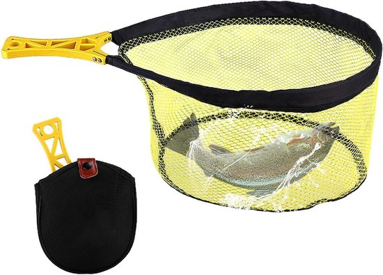 Forel Visnet - Vliegvisnet Schepnet - Vissen Vangen - Opvouwbaar Anti-klit Gaas - 50x29x20cm - Noctilucent