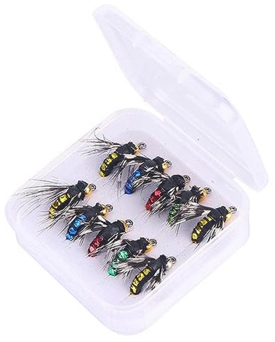 Forel Vliegen Kunstaas - 10 Stuks Imitatie Insecten Baits voor Zoetwater van Merkloos