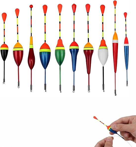 Foreldrijver 10 stuks (0,6 g-4,5 g) - hoge gevoeligheid - ovale vorm - snelle detectie in zoet water - ShopVlot