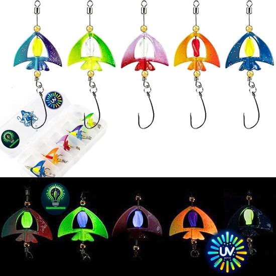 Forellenlepels Set 4,5g UV Actief - Maximale Prikkeling voor Forel