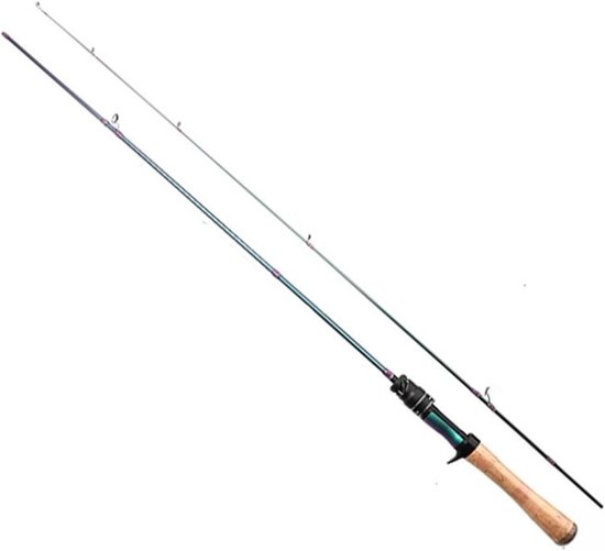 Forelvishengel - Werphengel Reishengel - Vissen op forel - Ul-tip van massief carbon - 153 m - Zwart