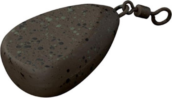 Fox - Camotex Flat Pear Swivel Lead | Lood | 85g - Camo