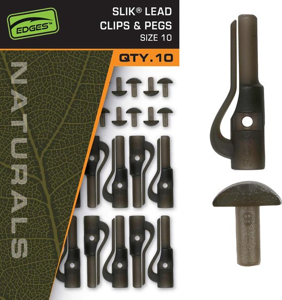 Fox Carp - End Tackle Naturals Size SZ 10 Slik Lead Clip& Pegs - Fox Carp van Fox