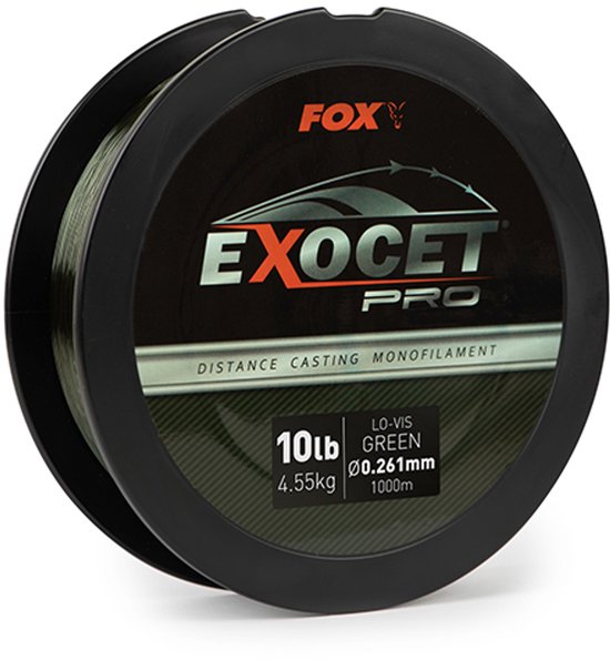 Fox Carp Exocet Pro Mono | 1000m 0.35mm Low Vis Green van Merkloos