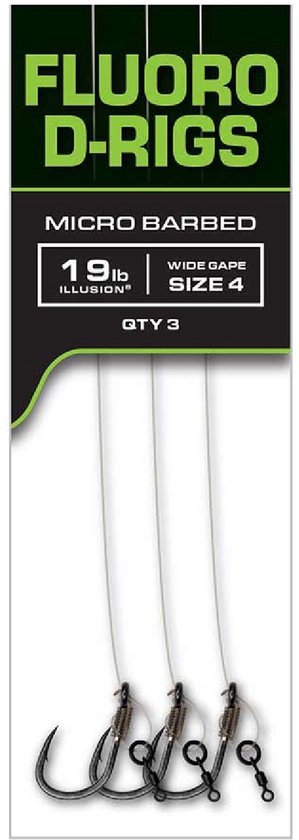 Fox Carp Ready Rigs Fluoro D-Rig Size 6 3st. van Fox