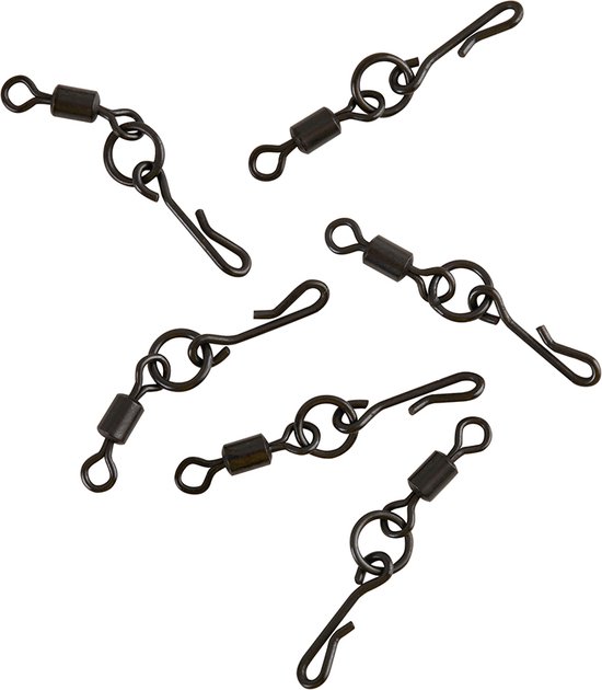 Fox Edges Kwik Change O Ring Swivels - Maat 7 - Zwart van Fox