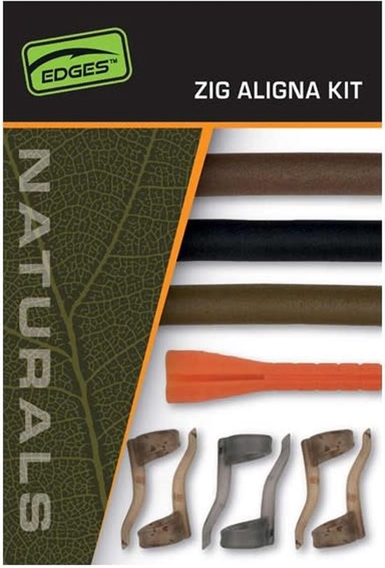 Fox Edges Naturals Zig Aligna Kit Olive - Khaki - Black van Fox