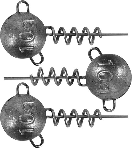 Fox Rage Corkscrew Round Jig Heads (3 pcs) - Maat : 10g van Merkloos