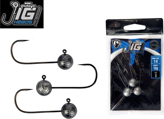 Fox Rage Jig Heads Finesse 3/0 - 5 gram