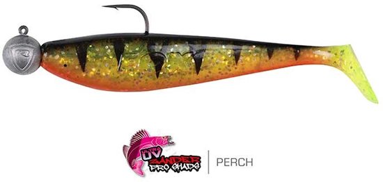 Fox Rage Loaded Zander Pro Shad 7.5cm - haak 1/0 - 5g (1 pc) - Kleur : Ultra Natural Roach