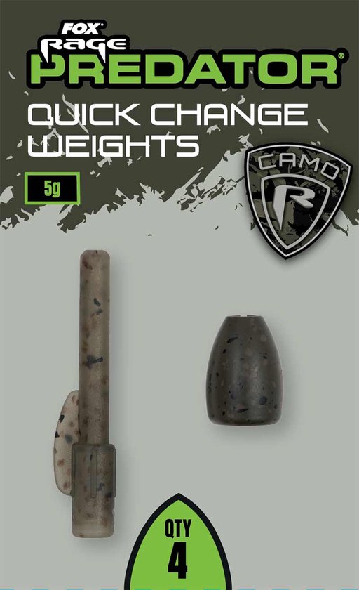 Fox Rage Predator Camo Quick Change Weights van Fox