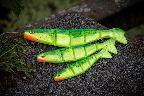 Fox Rage Pro Shad Jointed Ultra UV 14cm - Kleur : Ultra UV Firetiger van Fox Rage