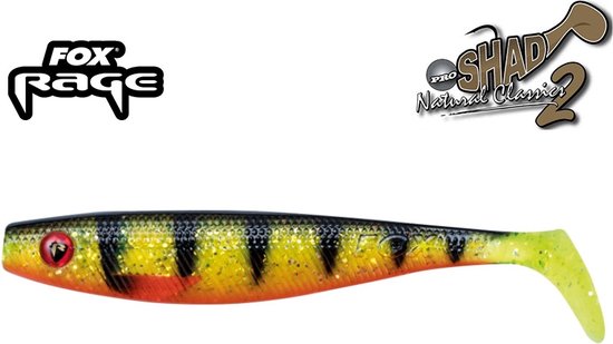 Fox Rage Pro Shad Natural Classic - 14 cm - perch UV van Fox Rage