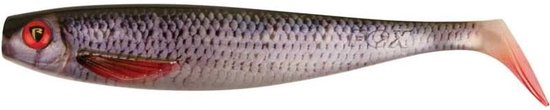 Fox Rage Pro Shad Natural Classic2 Finish 10cm – Realistische Shad voor Snoek, Snoekbaars en Baars - Kleur : Natural Roach UV