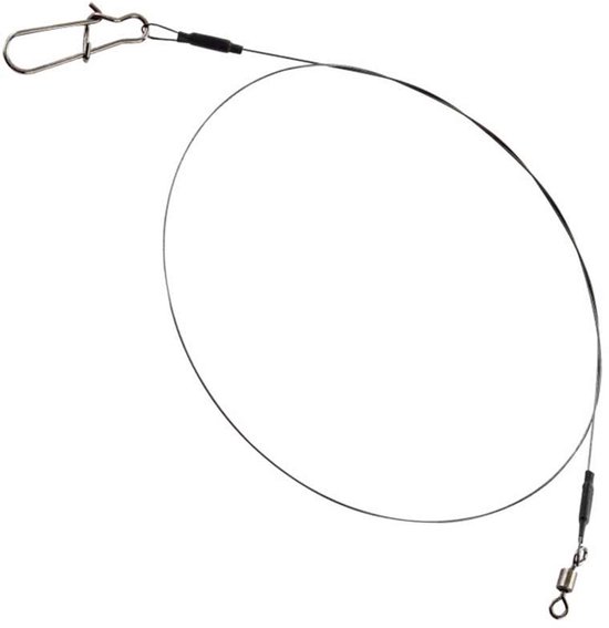 Fox Rage Rage Strike Point Jerk Leader Single Strand Titanium (2 pcs) - Maat : 40cm - 0.8mm van Merkloos