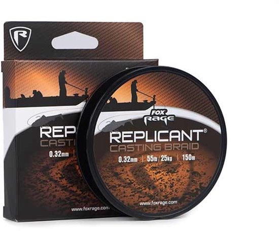Fox Rage Replicant Cast Braid 150m - Maat : 0.41mm - 65lb van Merkloos