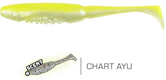 Fox Rage Scent Shad Chartreuse Ayu 9cm Chartreuse Ayu van Fox Rage