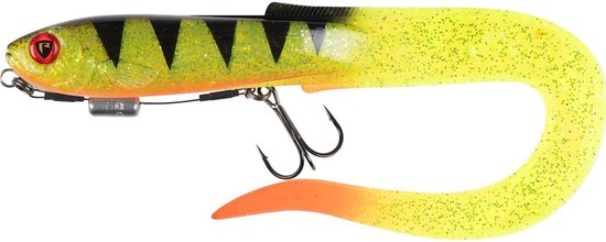 Fox Rage Slick Eel Loaded Softbait UV Perch 21cm UV Perch van Merkloos