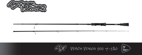 Fox Rage Street Fighter Perch Poker - Spinhengel - 200cm - 7-28g - Zwart van Merkloos