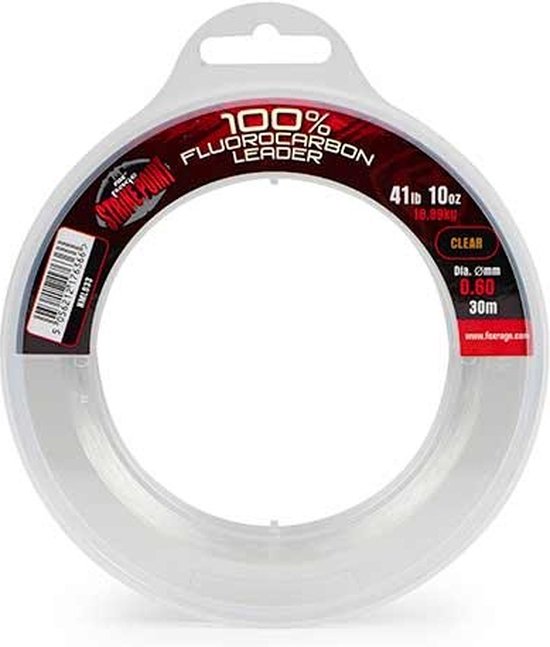 Fox Rage Strike Point 100% Fluorocarbon Leader Clear - Maat : 25m - 0.75mm van Fox Rage