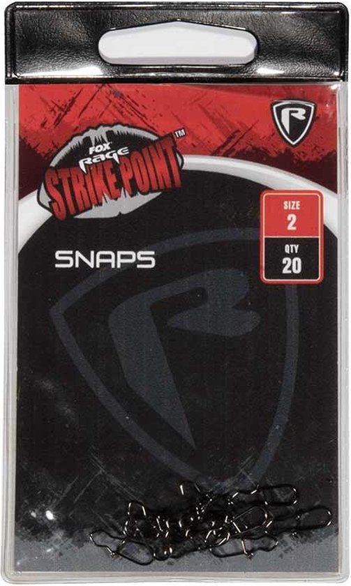 Fox Rage Strike Point Snaps (20 pcs) - Maat : 1 van Fox Rage