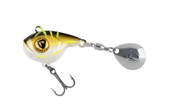 Fox Rage Ultra UV Big Eye Spin 8gr 5cm - Kleur : Black & Gold van Fox Rage