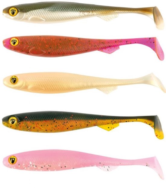 Fox Rage Ultra UV Slick Shad 9cm - Kleur : Electric Flash
