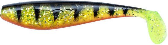 Fox Rage Ultra UV Zander Pro Shad 10cm - Kleur : Glow Perch van Fox Rage