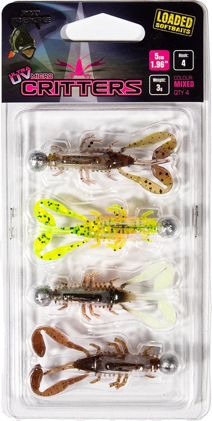 Fox Rage - UV Micro Critter Loaded - 5cm - 3gr - Fox Rage