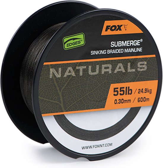 Fox Sub Nat Braid - 300 mm 0.30 mm van Fox