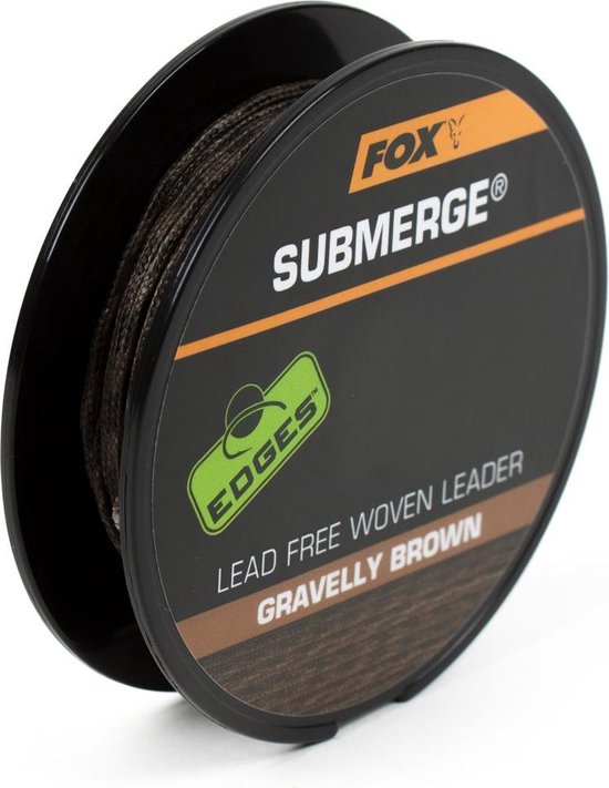 Fox Submerge Lead Free Leader | Brown | 35lb van Fox