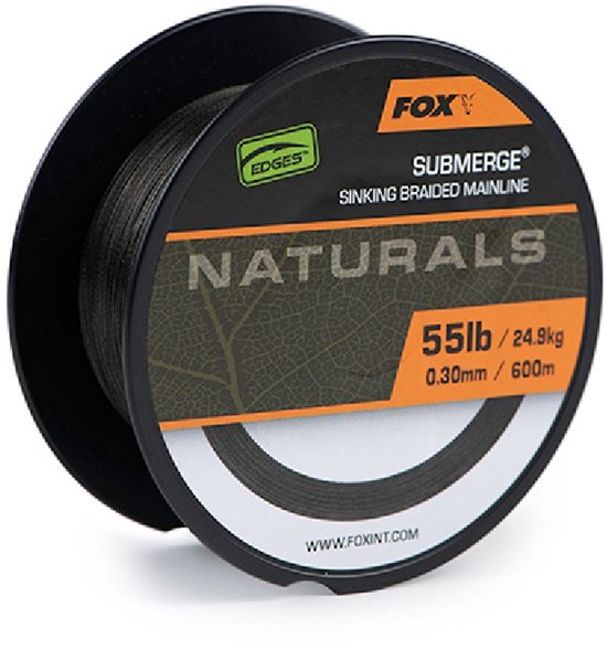 Fox Submerge Sinking Braided Mainline - Maat : 600m - 0.38mm - 65lb - 29.5 kilo