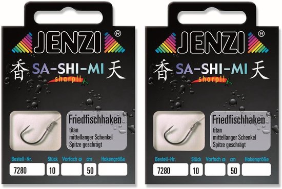 Friedvishaken 50 cm - gebonden set van 20 stuks - haakmaat 2, 4, 6, 8, 10, 12 & 14 - inclusief gratis stickers - m-winkel