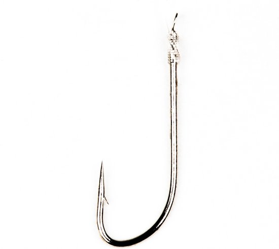 Gamakatsu 1050N Roach - Onderlijn - 45cm - Haakmaat 18 - 10 stuks - Zilver