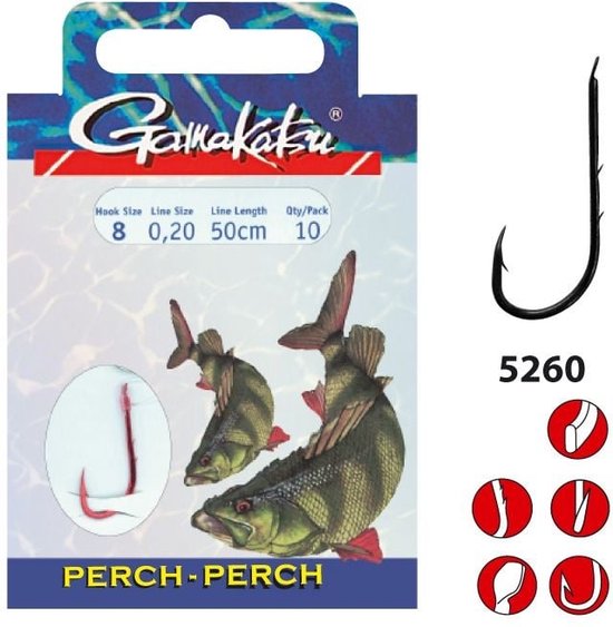 Gamakatsu 5260R Baars Haak Maat 6 (5260R) van Gamakatsu